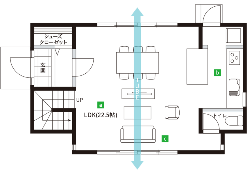 typeE ワイドLDKスタイル 間取り