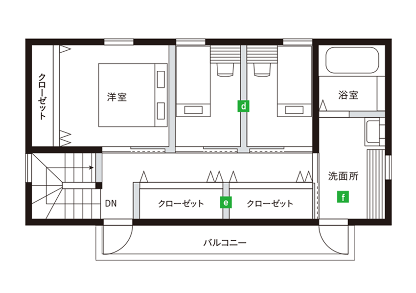 typeE ワイドLDKスタイル　間取り